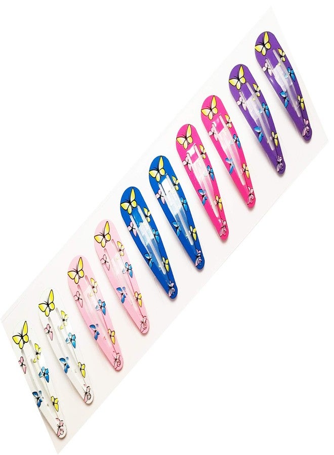 كيو-يو مشابك شعر معدنية على شكل فيونكة دوارة، إكسسوارات تجميل. … … (40 قطعة من مشابك الشعر المعدنية غير القابلة للانزلاق، مقاس 2 بوصة، بتصميمات يونيكورن/بومة/فراشة/دعسوقة) - Image 5