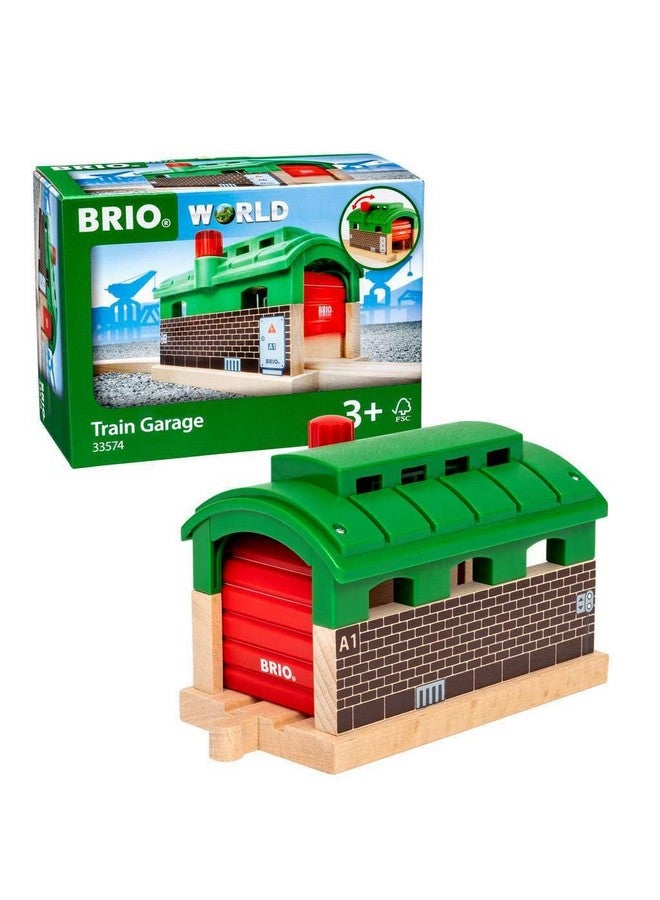 BRIO World 33574 - Train Garage - 1 Piece Wooden Toy Train Accessory for Kids Age 3 and Up - Image 2