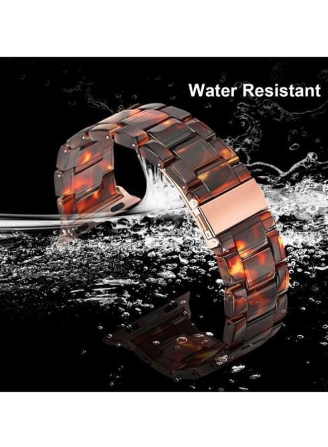 NIBEMINENT Marble Resin Bracelet Band For Apple Watch SE Series 42/44mm Multicolour - Image 5