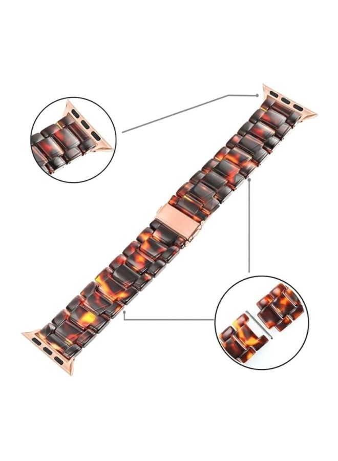 NIBEMINENT Marble Resin Bracelet Band For Apple Watch SE Series 42/44mm Multicolour - Image 3