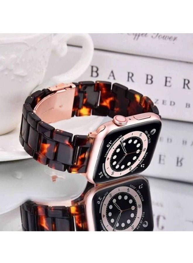 NIBEMINENT Marble Resin Bracelet Band For Apple Watch SE Series 42/44mm Multicolour - Image 4