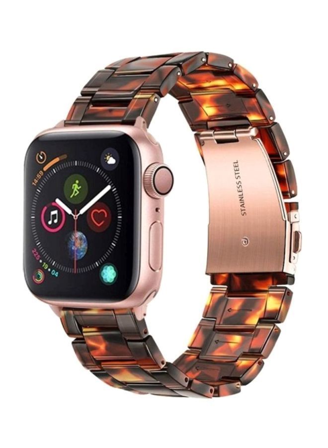 NIBEMINENT Marble Resin Bracelet Band For Apple Watch SE Series 42/44mm Multicolour - Image 2