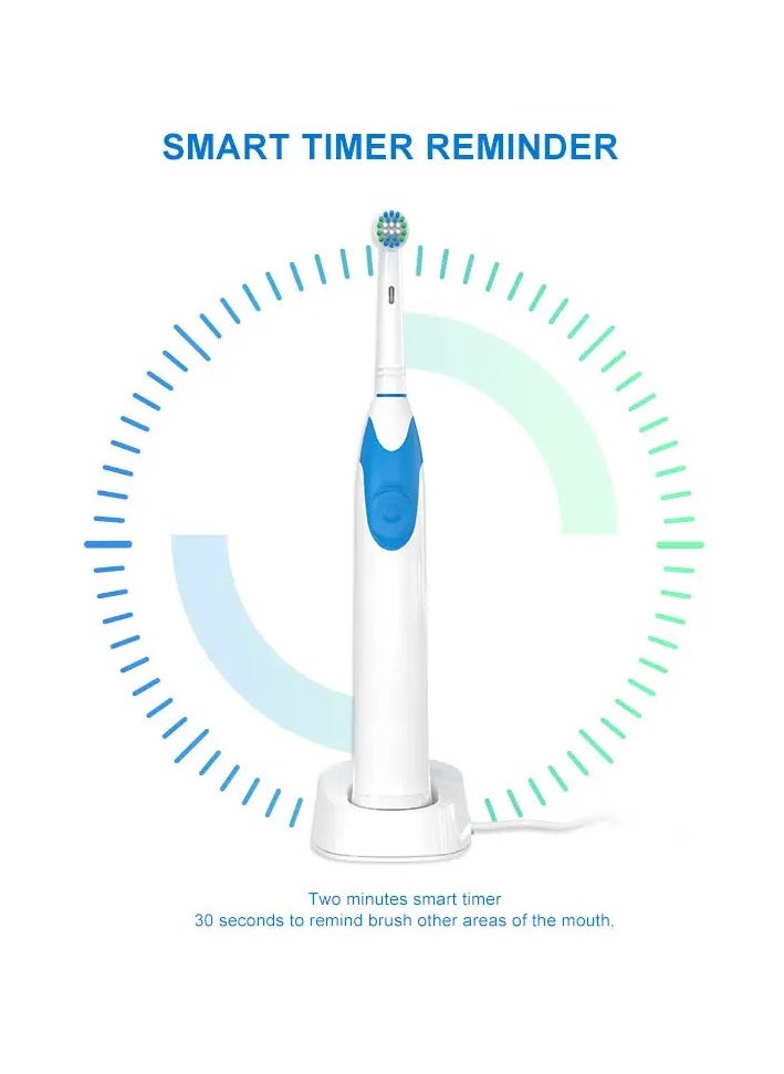 Spectrum - Rotating Adult Electric Toothbrush with 2 Brush Heads 3 Modes Rechargeable Toothbrush 30-Day Battery Life | IPX7 Waterproof, 1 USB Charger with Charger Block - Image 1