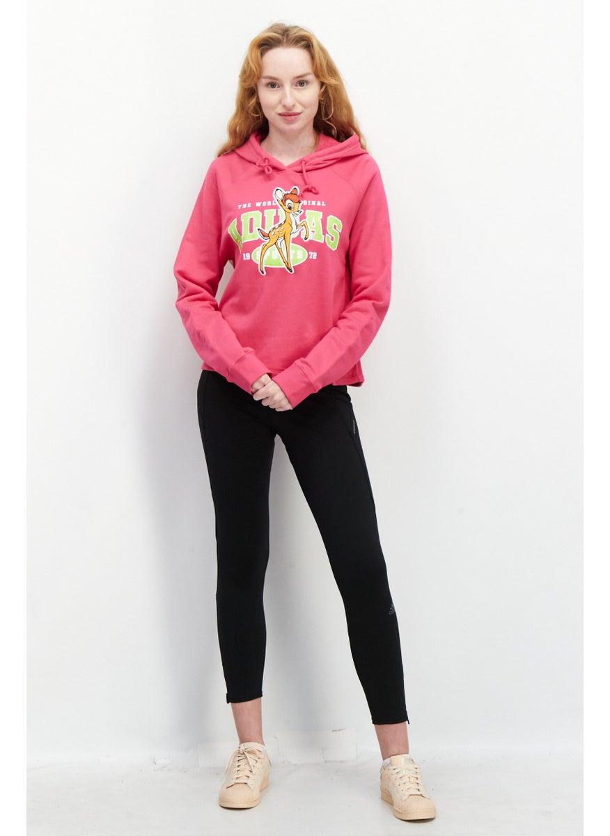 adidas Originals - Women  Sportswear Fit Long Sleeves Training Hoodie, Pink - Image 1