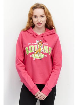 Women  Sportswear Fit Long Sleeves Training Hoodie, Pink