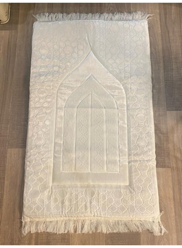 A medical memory foam prayer mat, comfortable silk, suitable for the feet and knees. It is an artistic piece designed to be part of your special corner, where its calming colors and elaborate design harmonize to help clear the mind. - Image 1