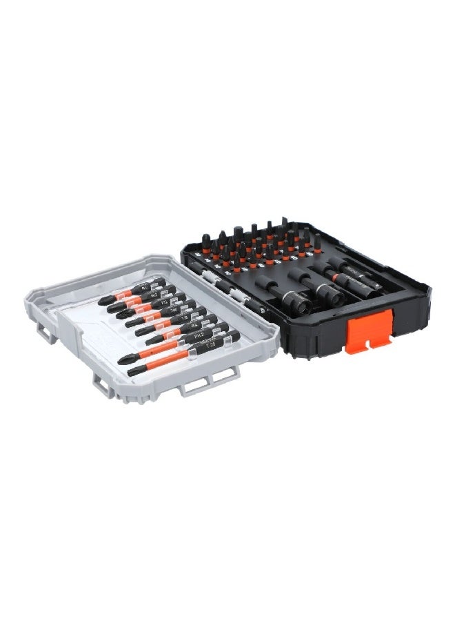 Tactix 36-Piece Heavy Duty Break-Resistant Impact Bit Set with Storage Case Black and Orange 455836P - Image 4