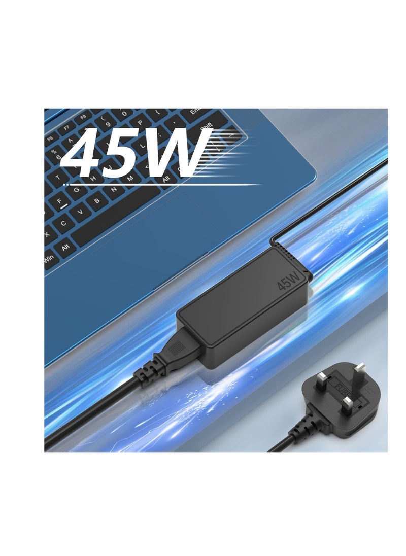 ماركة غير محددة 45 واط USB C Chromebook شحن سريع كابل إمداد الطاقة محول متوافق على نطاق واسع مع الأجهزة المتعددة مع واجهة Type-c  - Image 3