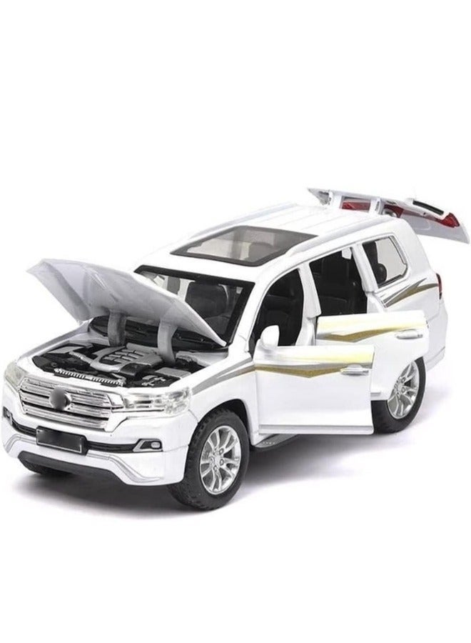 TOY GARDEN 1:24 Scale Simulation of Toyota Land Cruiser SUV Model Car – Diecast Alloy Pull-Back Toy Vehicle with Lights & Sound –Toy for Kids & Adults - Image 3