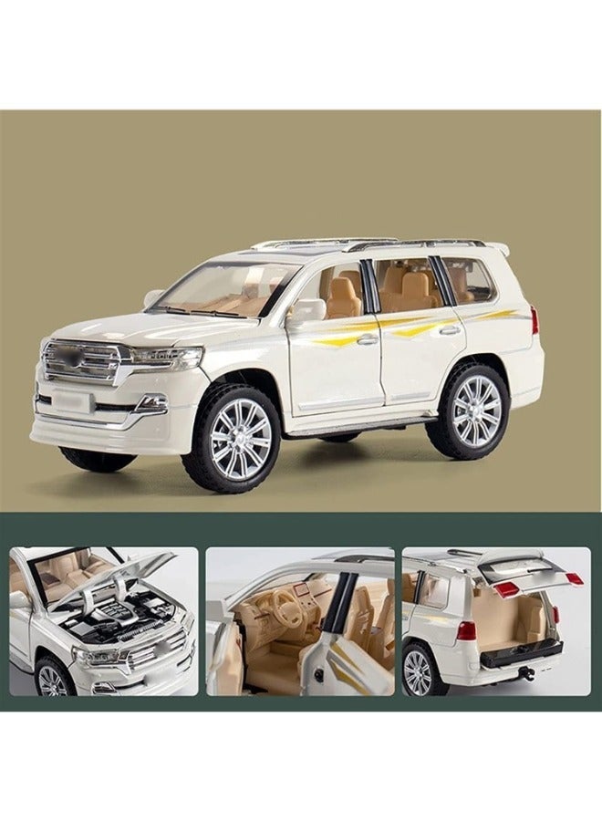 TOY GARDEN 1:24 Scale Simulation of Toyota Land Cruiser SUV Model Car – Diecast Alloy Pull-Back Toy Vehicle with Lights & Sound –Toy for Kids & Adults - Image 4