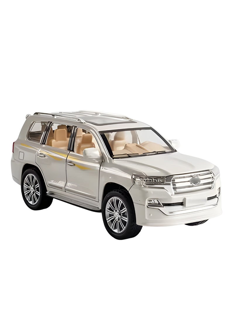 TOY GARDEN 1:24 Scale Simulation of Land Cruiser SUV Model Car – Diecast Alloy Pull-Back Toy Vehicle with Lights & Sound –Toy for Kids & Adults - Image 1
