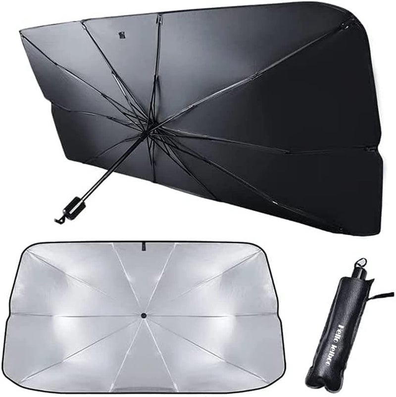 helloleiboo Car Windshield Sun Shade UV Rays and Heat Sun Visor Protector Foldable Reflector Umbrella