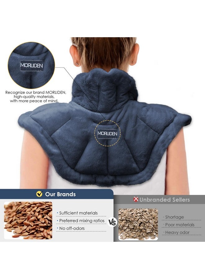 MORLIDEN MORLIDEN Microwavable Heated Neck Wrap Warmer and Shoulder Heating Pad Microwave, Weighted Microwave Heating Pad for Neck and Shoulders Hot and Cold Compress  - Image 2