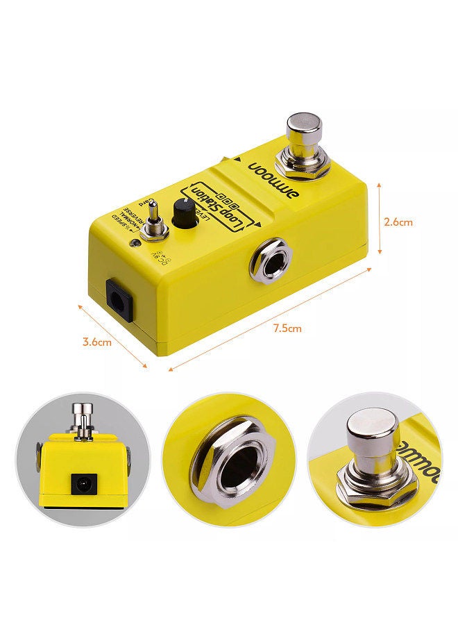 Generic Loop Station Mini Guitar Looper Effect Pedal 10 Minutes Recording Time 3 Working Modes True Bypass Full Metal Shell with 1GB Memory Card  - Image 1