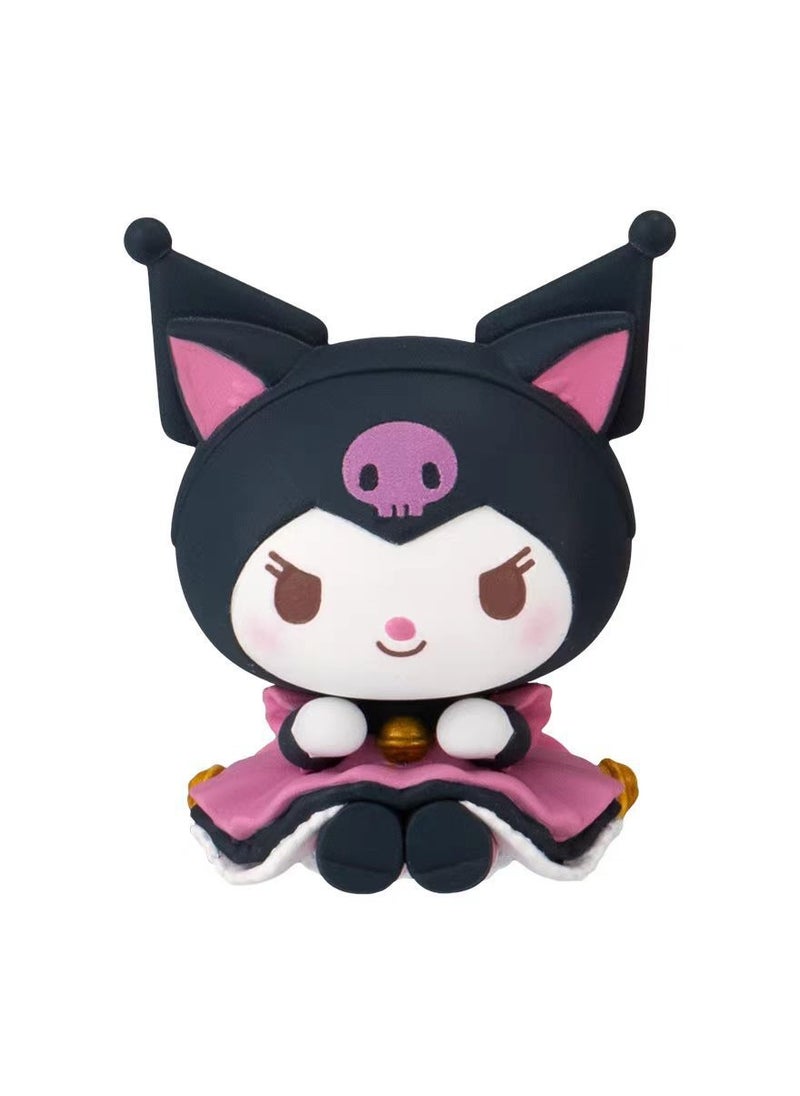 General Sanrio Figure Crouching Kuro Mimi Pompompurin Little Cherry and Hello Kitty Adorable KT Decorative Figurines  - Image 3