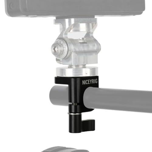 NICEYRIG محول مشبك قضيب مفرد 15 مم من NICEYRIG إلى حذاء بارد، كتلة سكة كاميرا DSLR لتركيب الشاشة، ضوء LED، ميكروفون - 426 - Image 3