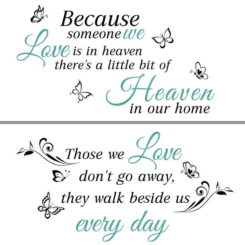 Quotes Wall Decals Someone We Love is in Heaven  Peel  Stick Lettering Memory Wall Stickers  Inspirational Religious  For Home Family Room Decor