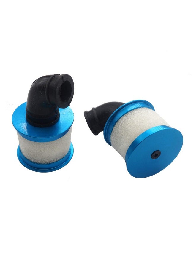 Vgoohobby - 2Pcs Rc Air Filter Aluminum Capped Cover With Element Sponge Engine Parts Compatible With Redcat Traxxas Hsp Himoto 1/10 Rc Nitro Monster Truck Buggy Car - Image 1