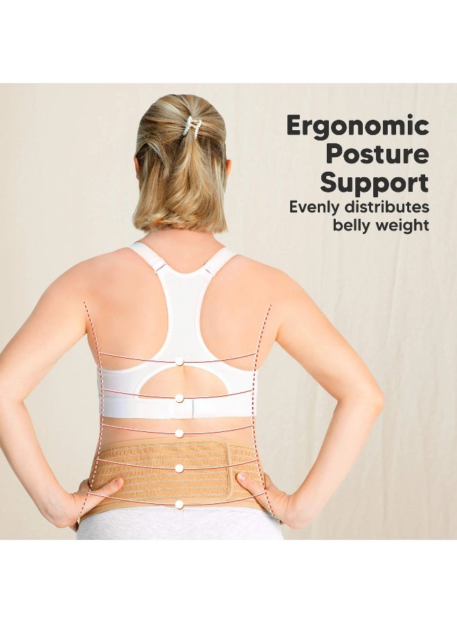 KeaBabies Ease Maternity Support Belt, Pregnancy Support Belt, Midnight Black - Image 4