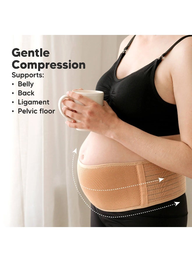 KeaBabies Ease Maternity Support Belt, Pregnancy Support Belt, Midnight Black - Image 3