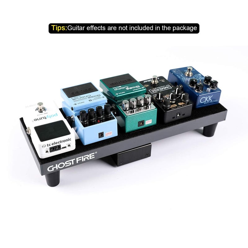 GHOSTFIRE Ghost Fire Guitar Pedal Board Aluminum Alloy 0.8lb Super light Effect Pedalboard13.7''x5.5'' with Carry Bag,SPL-01 - Image 4