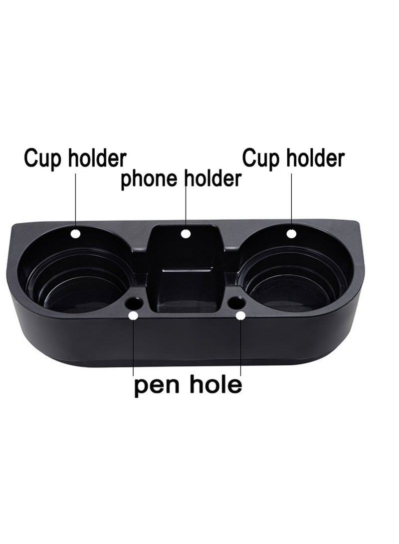 Generic Car Cup Holder Seat Wedge Cup Holder Auto Front Seat Organizer Drink Bottle Phone Storage Box  - Image 2
