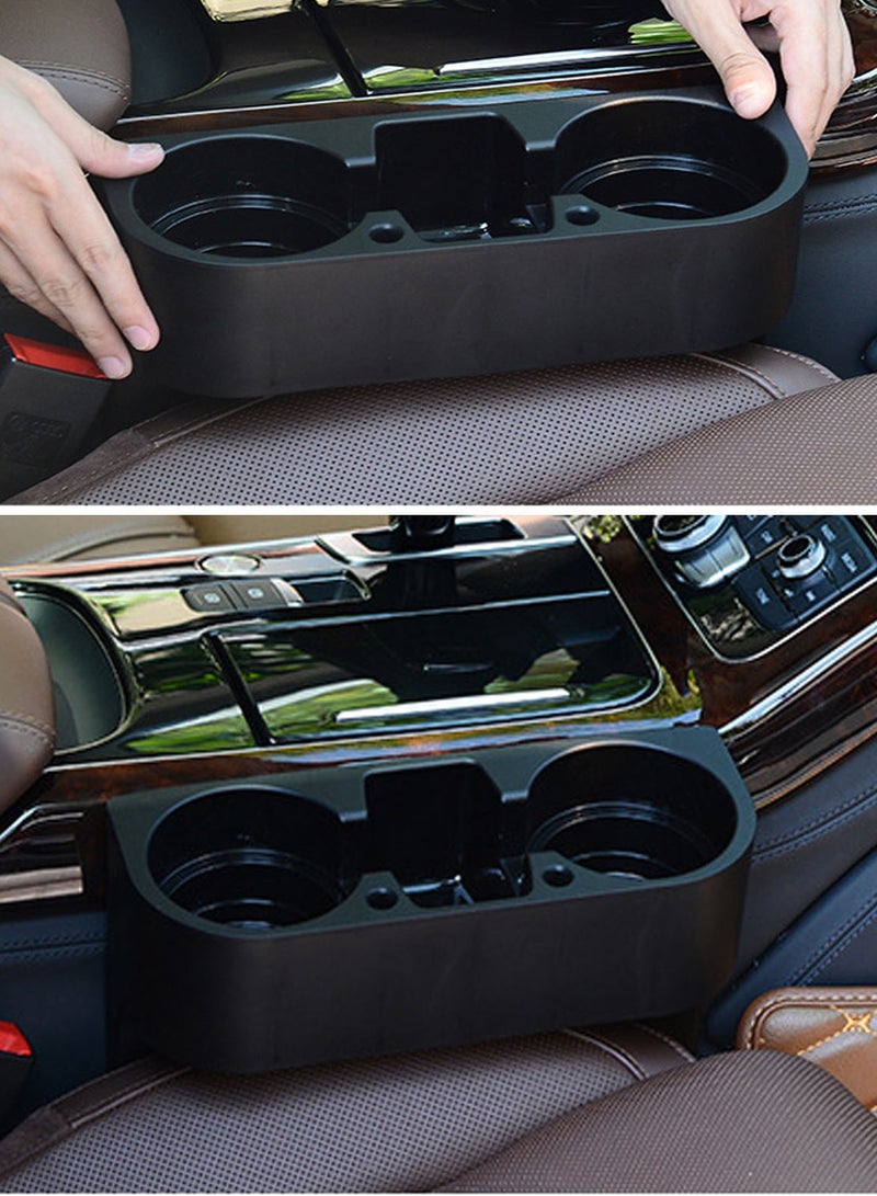 Generic Car Cup Holder Seat Wedge Cup Holder Auto Front Seat Organizer Drink Bottle Phone Storage Box  - Image 3
