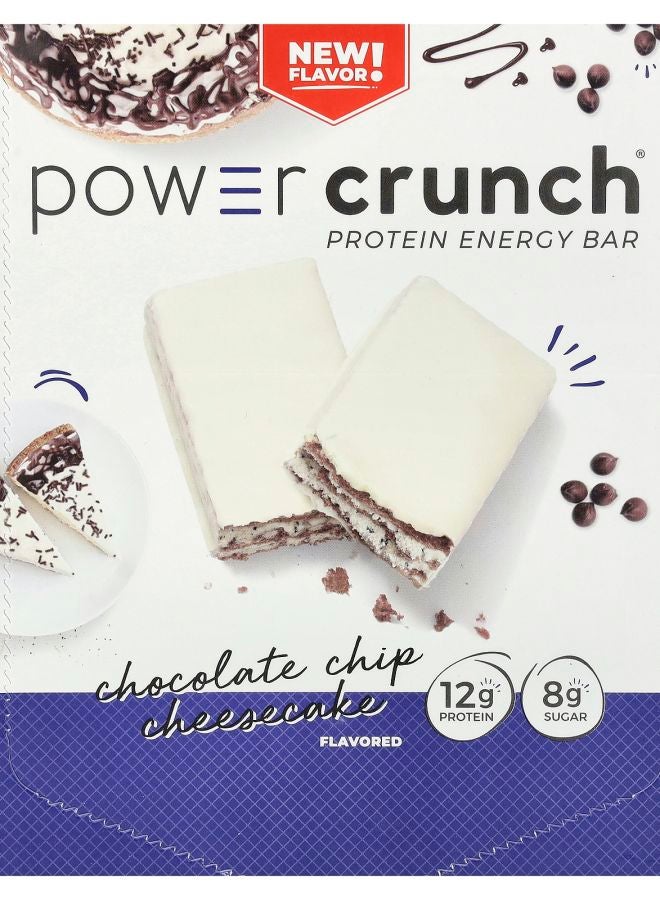 Power Crunch Protein Energy Bar Chocolate Chip Cheesecake 12 Bars 1.4 oz (40 g)