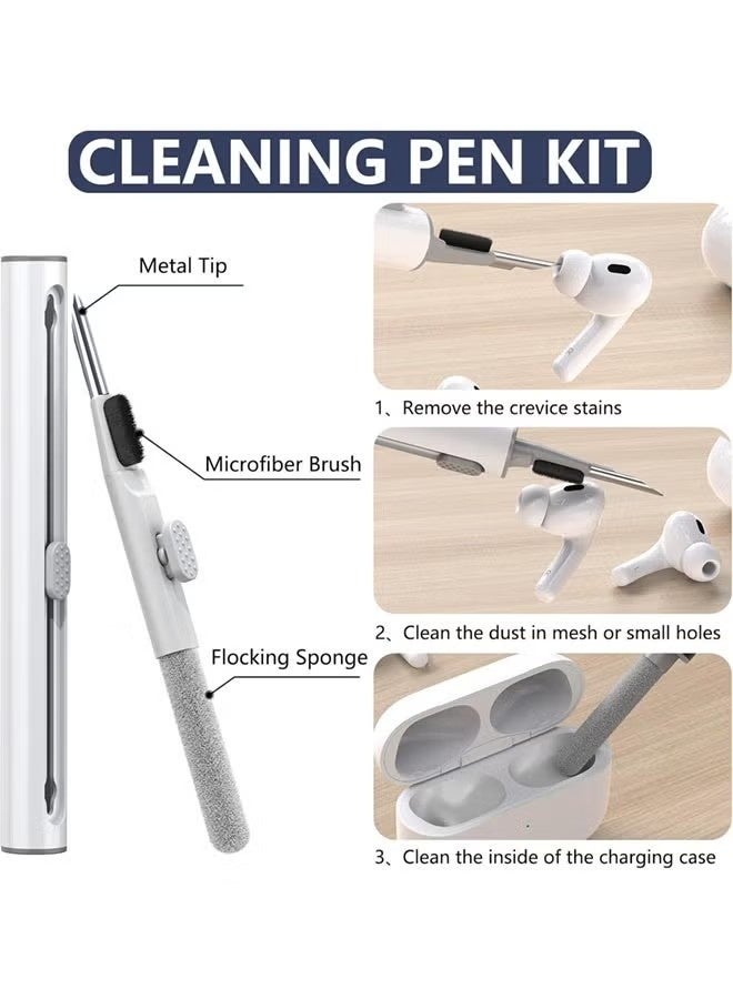 غطاء حماية ناعم من السيليكون لسماعات AirPods Pro مع مجموعة تنظيف وسلسلة مفاتيح - Image 3