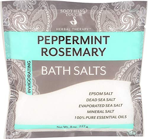 Soothing Touch Bath Salts Pouch Peppermint Rosemary 8 Ounce - Image 2