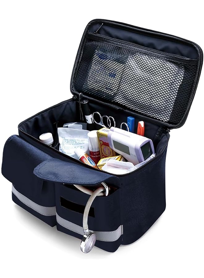 Excefore First Aid Kit Bags Empty Medicine Bags First Aid Bag Portable Gray Medical Medicine Bags for Outdoor Camping Travel Work - Image 2