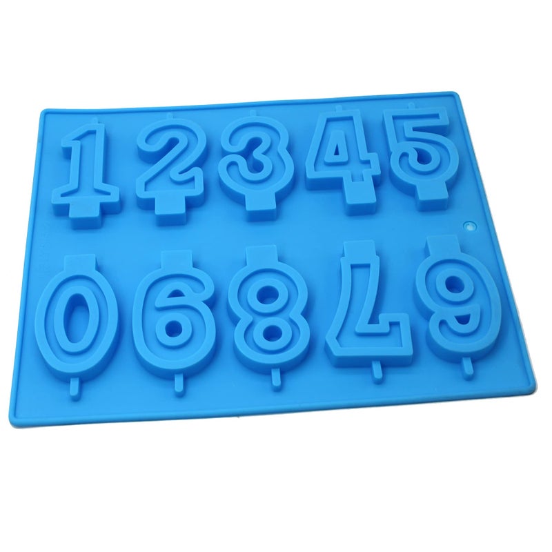 X-Haibei Numbers Candle Candy Silicone Mold for Birthday Cake Ice Cream Decoration - Image 2