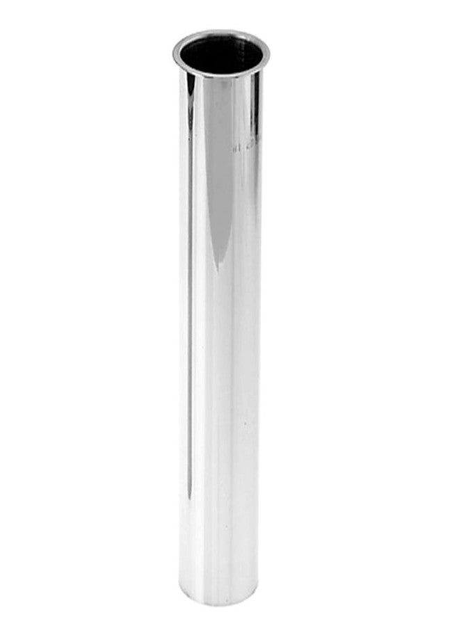 Westbrass D416-26 1-1/2" x 8" Flanged Tailpiece, Polished Chrome - Image 2