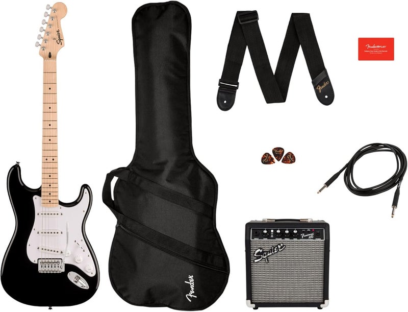 Fender Squier Sonic Stratocaster Pack - Black - Image 1