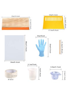 Pllieay 42 Pieces Screen Printing Kit With Instructions, Include 2 Pieces Wood Silk Screen Printing Frames, 5 Colors Fine Glitter, Screen Printing Squeegee, And Waterproof Transparency Films  - Image 3