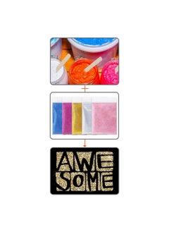 Pllieay 42 Pieces Screen Printing Kit With Instructions, Include 2 Pieces Wood Silk Screen Printing Frames, 5 Colors Fine Glitter, Screen Printing Squeegee, And Waterproof Transparency Films  - Image 5