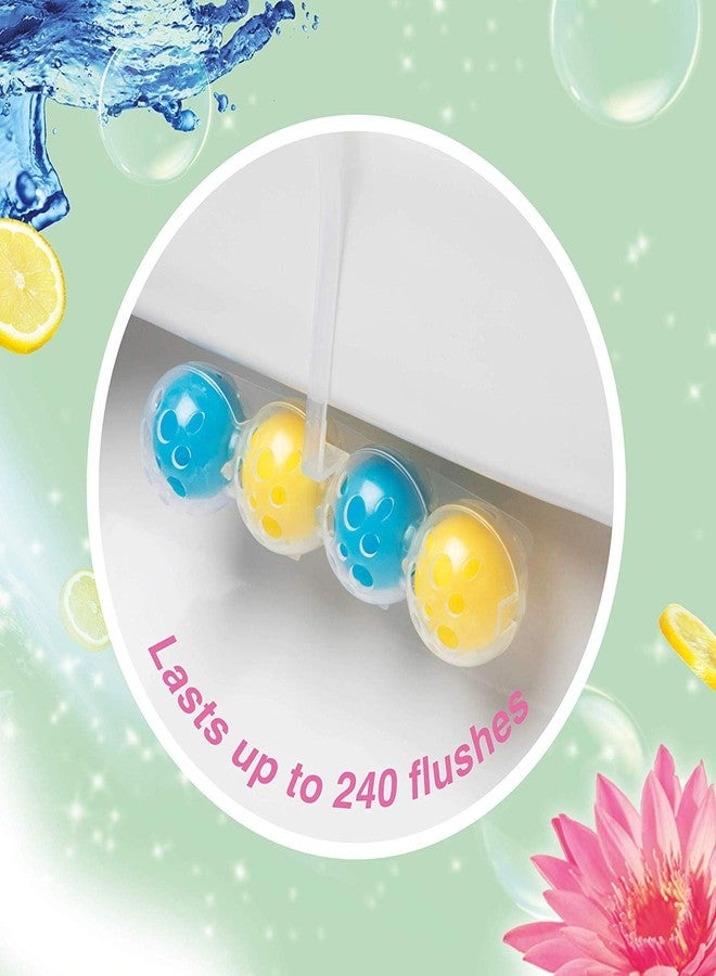 بلو سوليد لتنظيف حواف المرحاض باور أكتيف بالليمون | منظف مرحاض 4 في 1 مع مضاد للترسبات الكلسية، رغوة تنظيف، حماية من الأوساخ وانتعاش إضافي | عبوة ثلاثية اقتصادية 3 × 50 غرام من مكعبات تنظيف المرحاض - Image 3