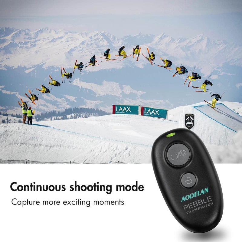 AODELAN Camera Wireless Shutter Release Remote Control for Sony Alpha a7 A7R A7RIII A77II A6000 A3000 A6300 A500 A200 A5100 A9 A560 A700 A850 HX300 RX100 V(A) RX100 VI, Replace RM-L1AM and RM-SPR1 - Image 3