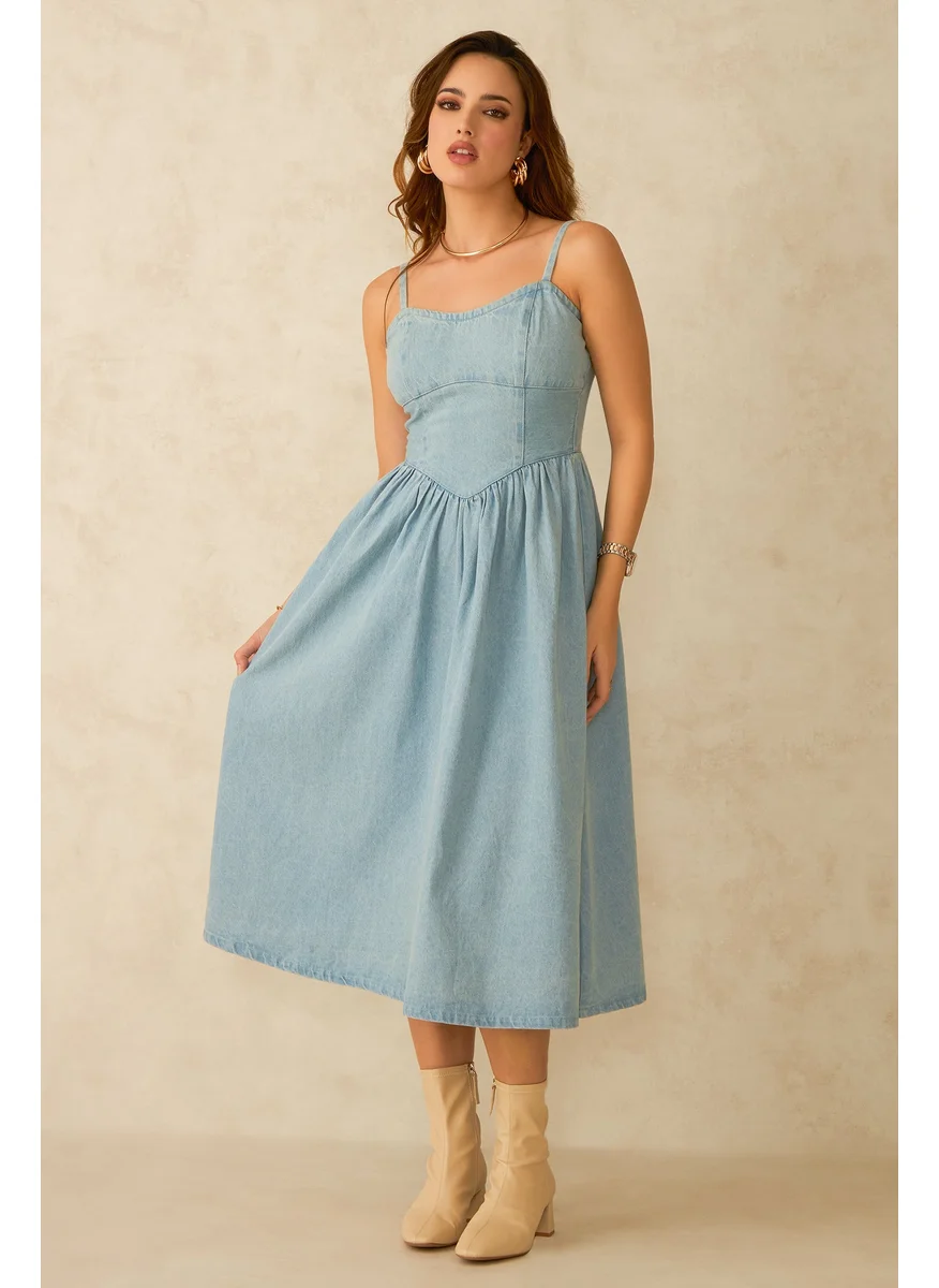 Virgio Virgio Karal  Paneled Fitted Bodice Dress