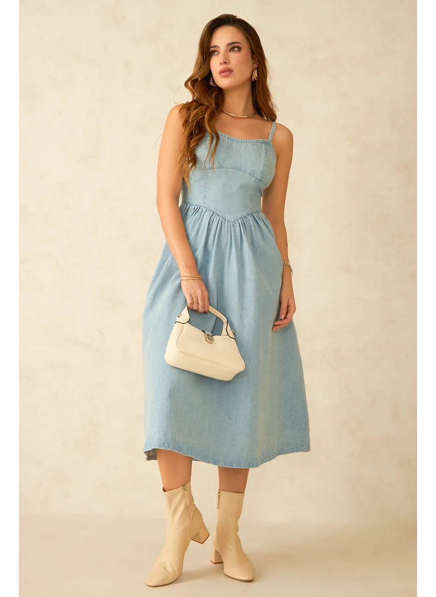 Virgio Virgio Karal  Paneled Fitted Bodice Dress