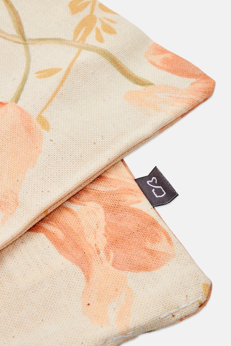 Muy Mucho Flower Cushion Cover 45 x 45 cm, Cream Combo  - Image 3