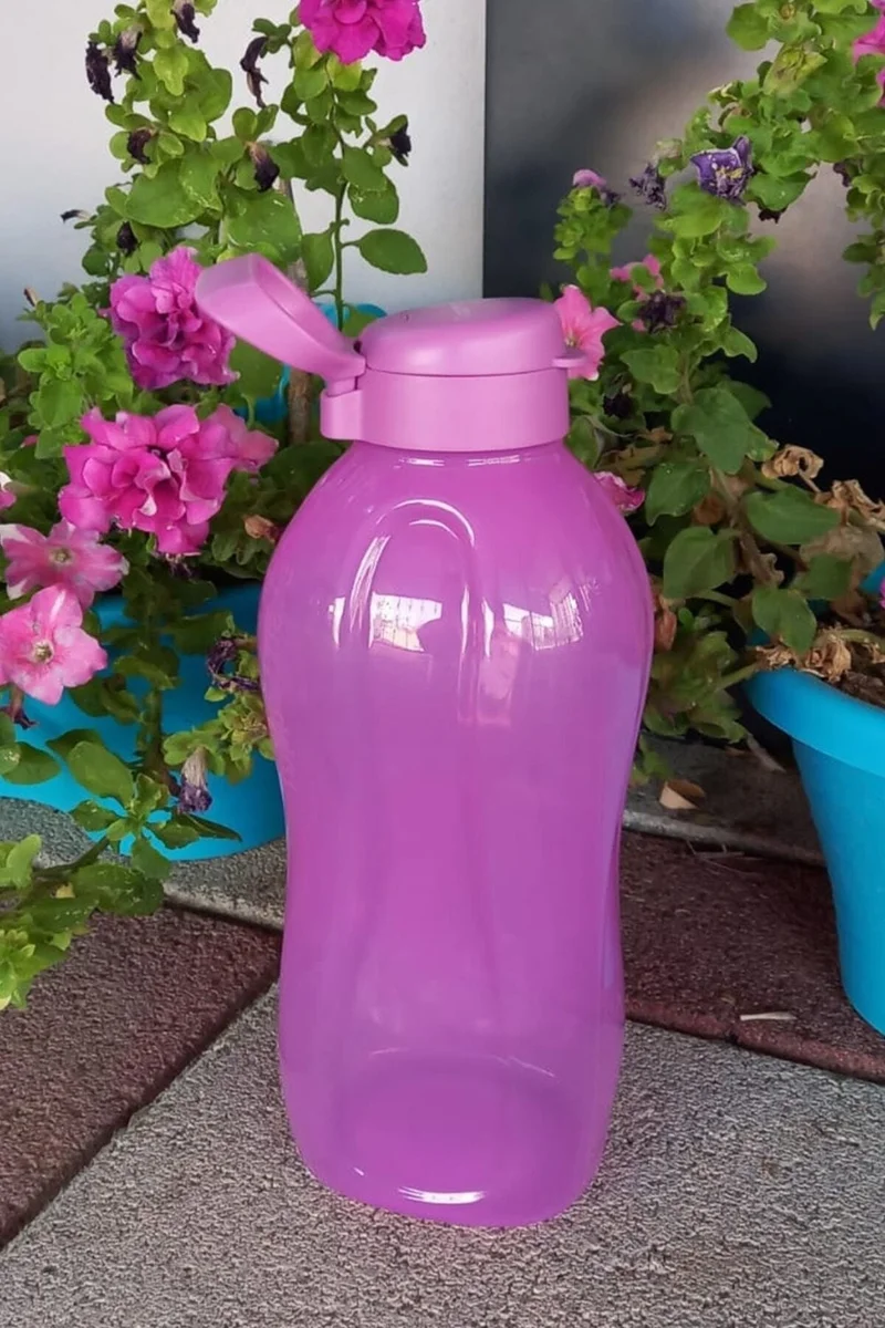 Tupperware 2 Lt Dark Pink Eco Bottle (With Handle)