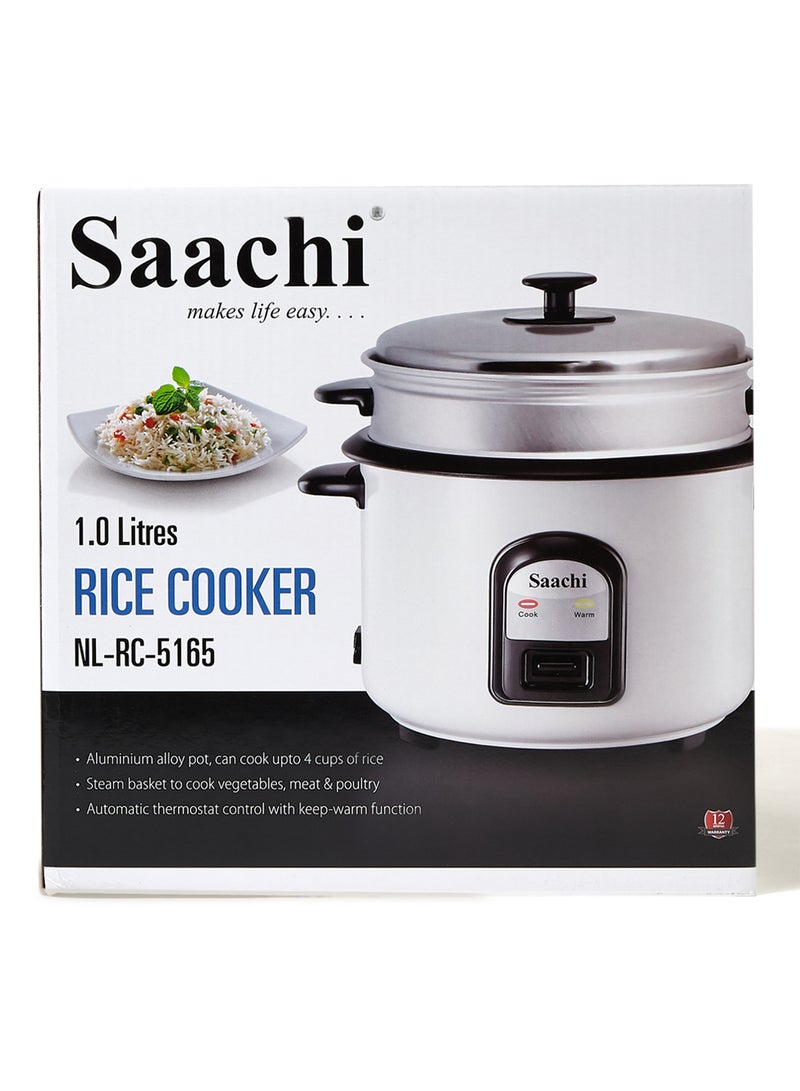 Saachi Electric Rice Cooker 1L 1 L NL-RC-5165-WH White - Image 4