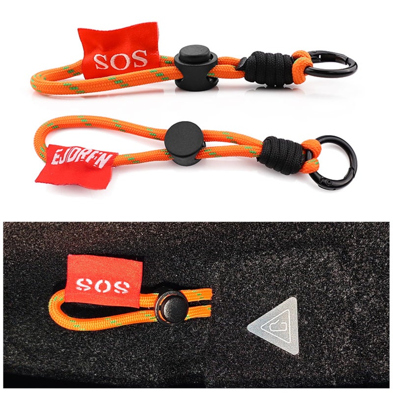 EJDRFN Emergency Door Release Strap for TeslaEmergency Escape Handle for Tesla Model Y 20202026 Model 3 20242026Handmade Nylon Manual Emergency Car Escape Tool2 Packs - Image 3