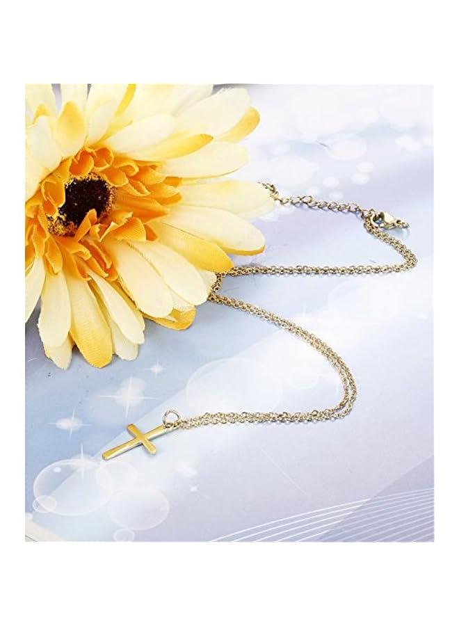 عربست فينريزيو مطلية بالذهب 14 قيراط صليب مجوهرات مسيحية كاثوليكية قلادة العذراء ماري قلادة للنساء مجموعة قلادة متعددة الطبقات - Image 5