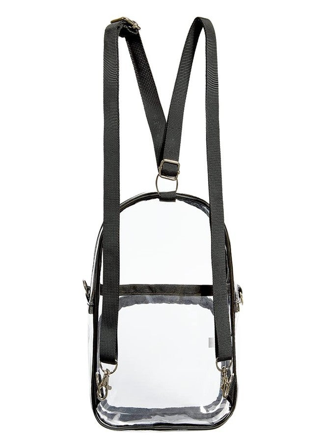 COVAX Clear Mini Backpack, Stadium Approved Clear Crossbody Shoulder Bag, Fashion Women Transparent Backpack for Work, Security Travel, Concert & Sport Event - Image 5