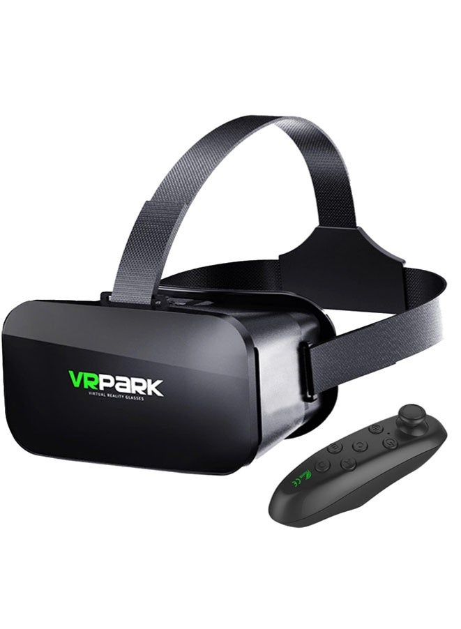 VR Headset for Phone with Controller, Virtual Reality Goggles Set vr Headset for Kids and Adults for VR Game Video Movies Education, Compatible with iPhone 16/15/14/13/12 Samsung Android 4.5-6.7"