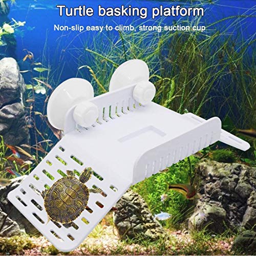 NATLIS Multifunctional Bridge Shape Amphibious Reptiles Bask Climbing Crawling Dock Platform with Feed Bowl & Sucking Disk for Aquarium Fish Tank Decor for Turtle Frog & Pets-Rust Resistant, Pack of 1 - Image 5