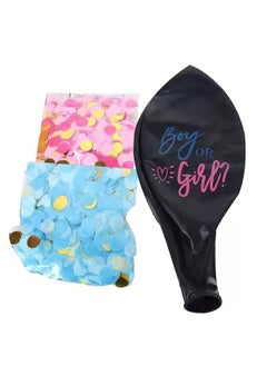Generic Baby Gender Reveal Balloon, 36" Boy or Girl Balloons with Blue and Pink Confetti Decorations  - Image 4