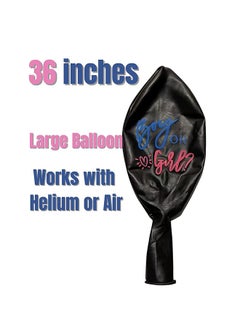 Generic Baby Gender Reveal Balloon, 36" Boy or Girl Balloons with Blue and Pink Confetti Decorations  - Image 5